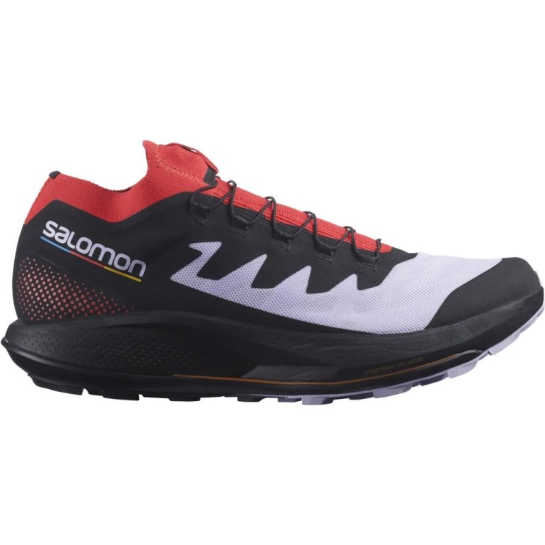 Sapatilhas Trail Running Salomon Pulsar Pro Masculino Pretas Vermelhas Lavanda | PT X35687